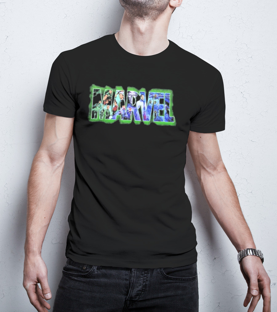 Avengers Doomsday 2026 Marvel Studios Characters Collage T-Shirt