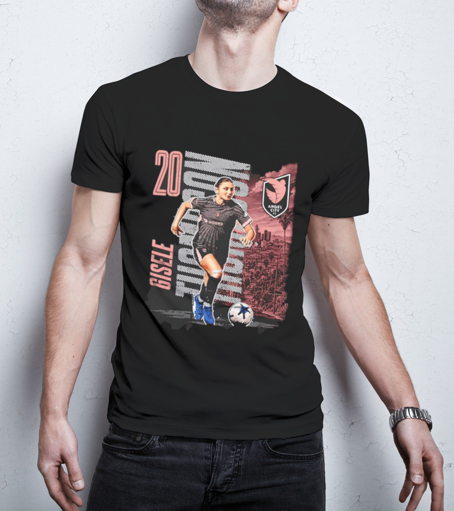 20 Gisele Thompson Angel City FC Soccer Skyline T-Shirt