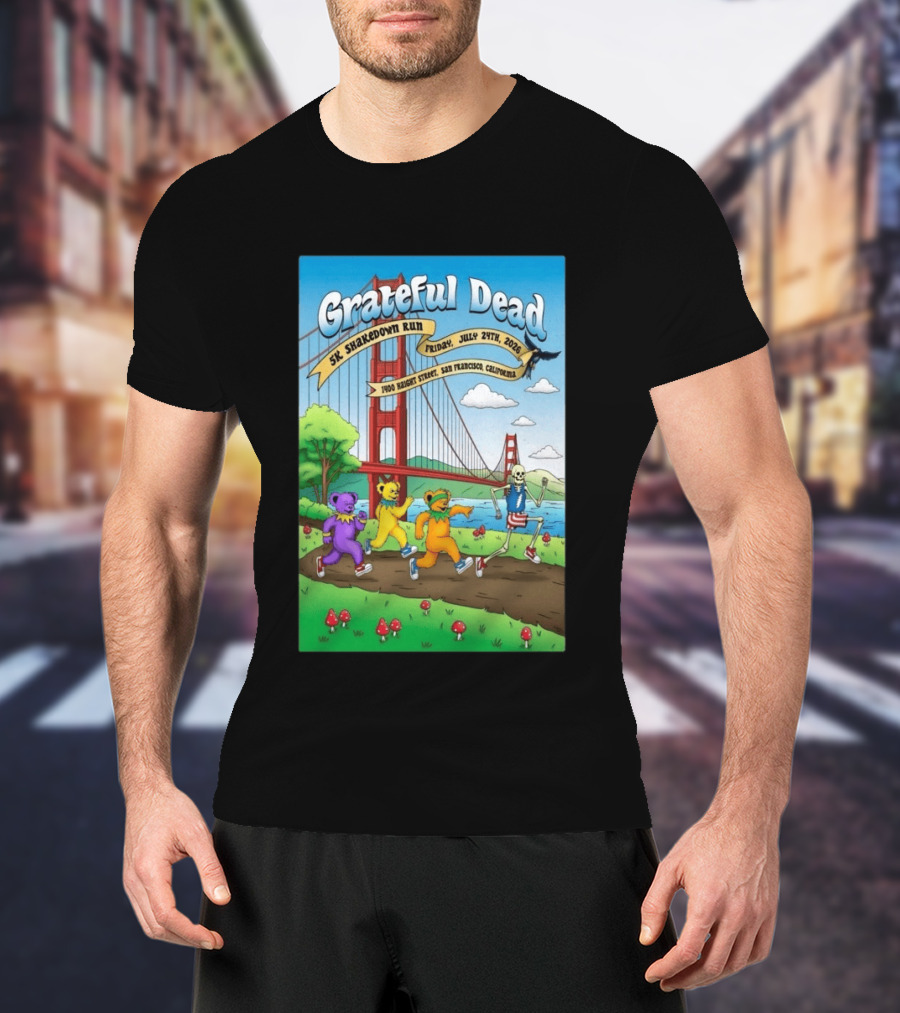 Grateful Dead 5K Shakedown Run July 24 2026 San Francisco California T-Shirt