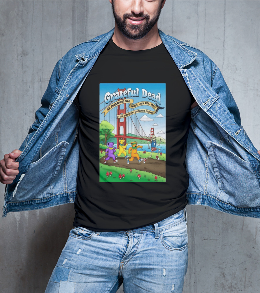 Grateful Dead 5K Shakedown Run July 24 2026 San Francisco California T-Shirt