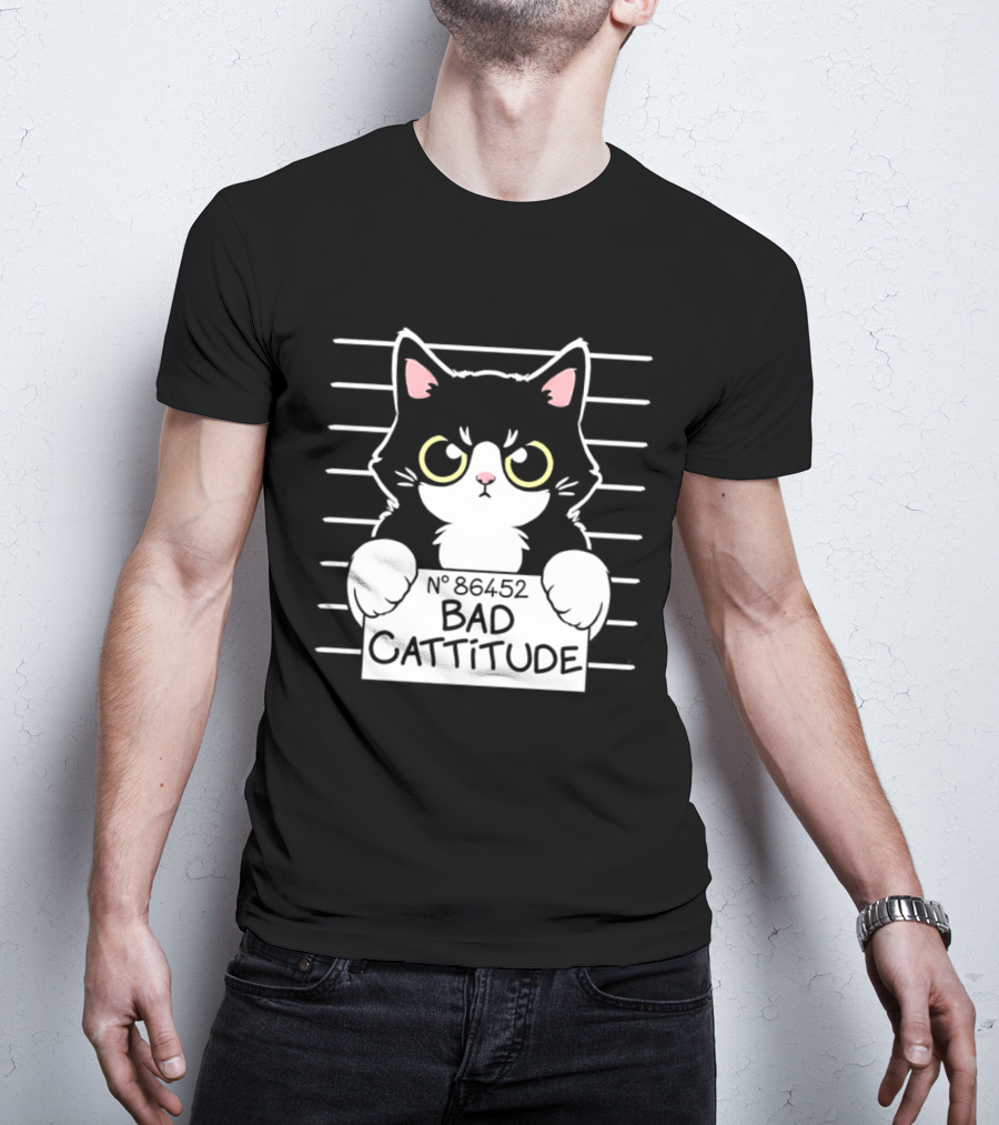 Bad Cattitude Cat Shot N° 35452 T-Shirt