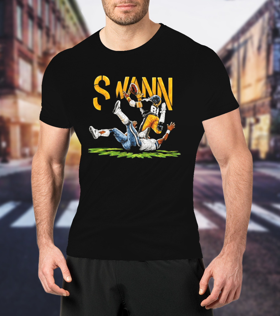 Lynn Swann 88 Pittsburgh Steelers Football Catch Painting T-Shirt