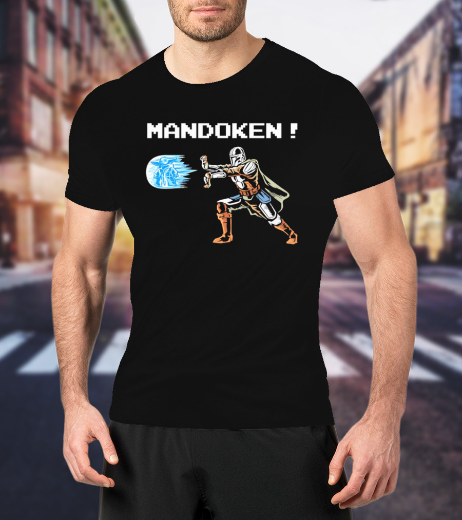 Mandoken The Mandalorian Grogu Force Move Fusion T-Shirt