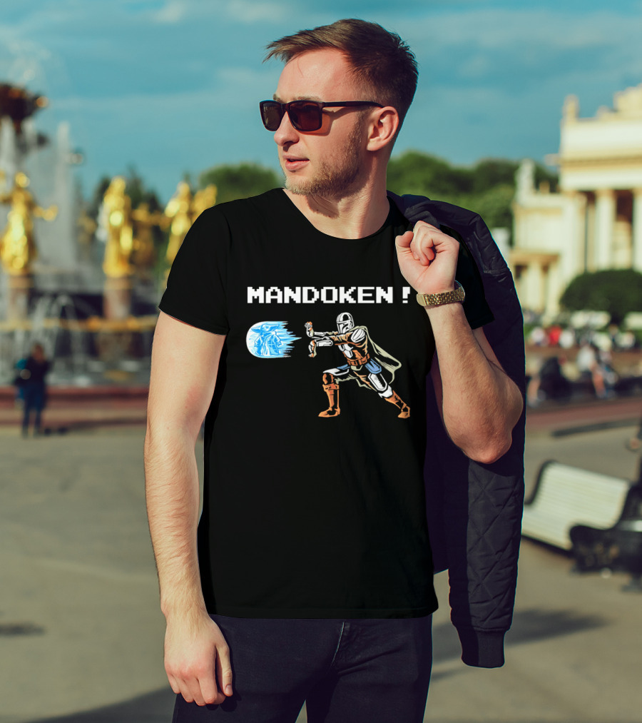 Mandoken The Mandalorian Grogu Force Move Fusion T-Shirt