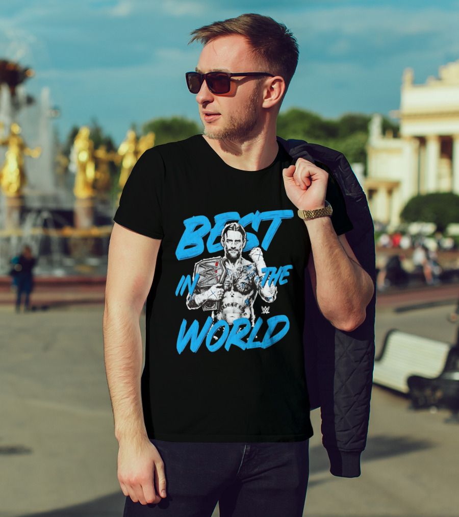 CM Punk Best In The World WWE Champion Sketch T-Shirt