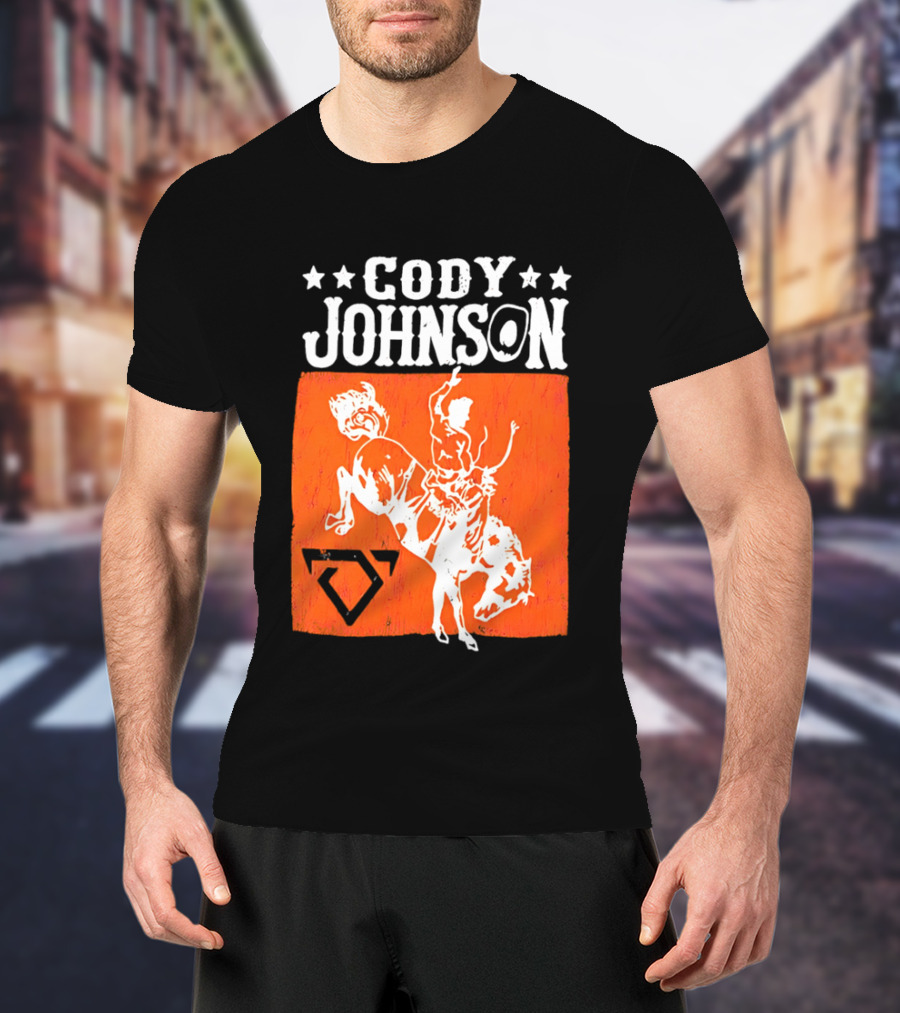 Cody Johnson Cowboy Rodeo Bucking Horse Vintage Western T-Shirt