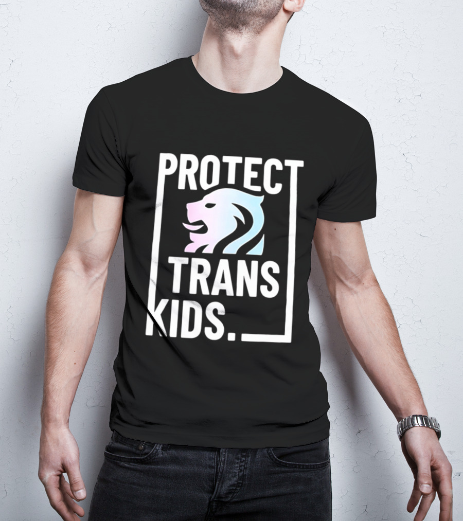 Protect Trans Kids Lion T-Shirt