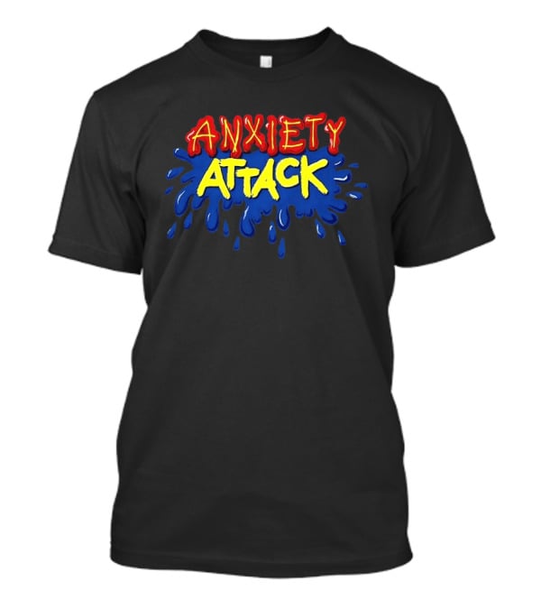 Anxiety Attack Mental Health Awareness Cartoon T-Shirt