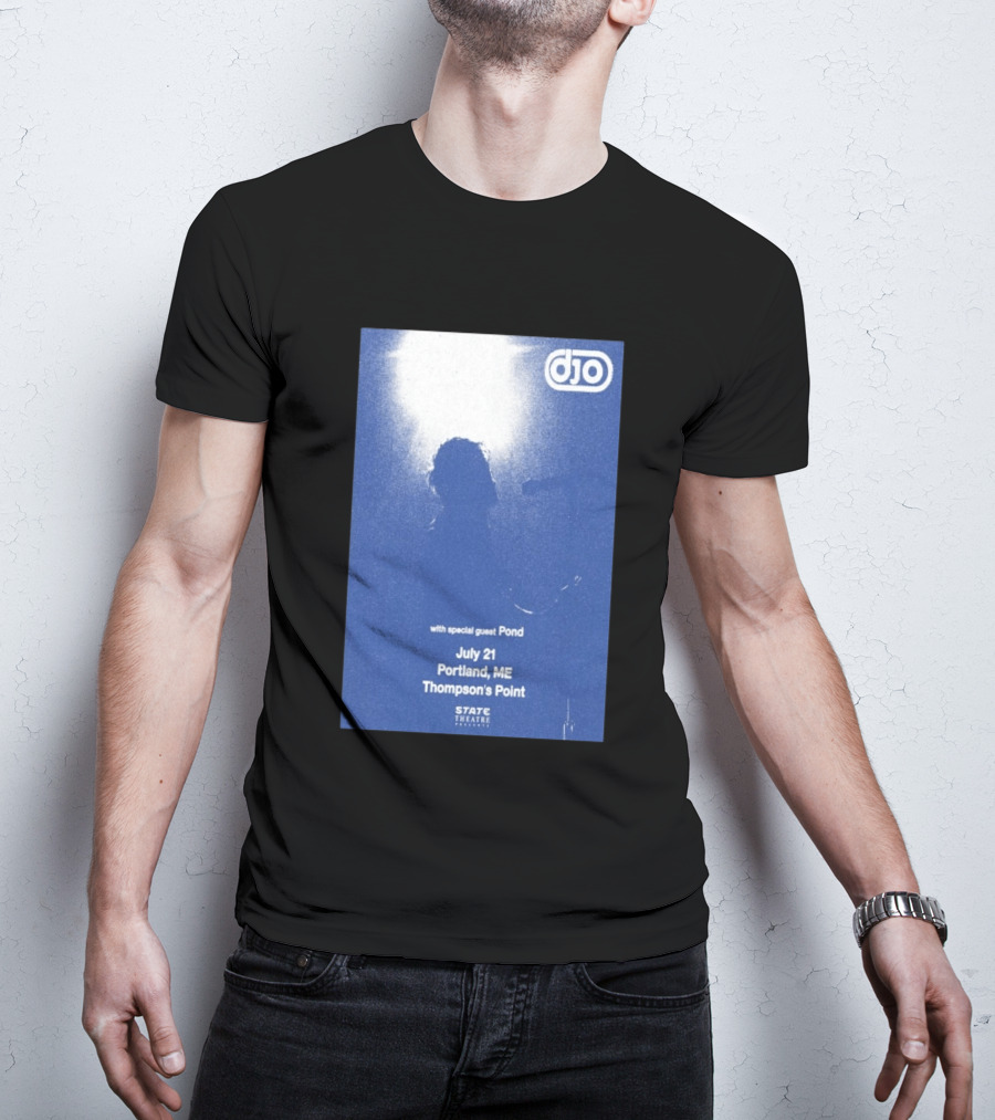 Djo July 21 Portland ME Thompson's Point State Theatre With Special Guest Pond T-Shirt