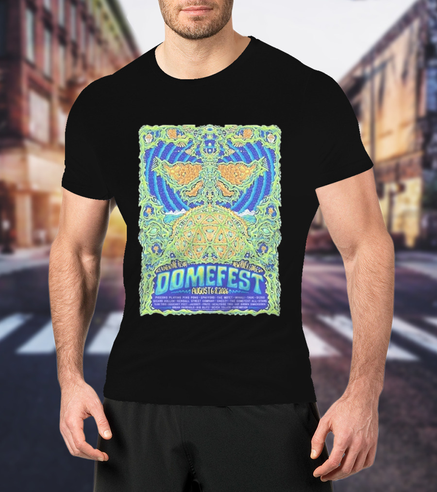 Domefest Line Up At ACE Adventure Resort In New River Gorge West Virginia On August 6 8 2026 T-Shirt