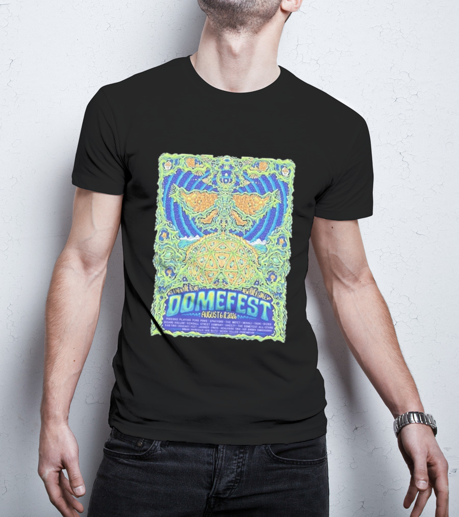 Domefest Line Up At ACE Adventure Resort In New River Gorge West Virginia On August 6 8 2026 T-Shirt