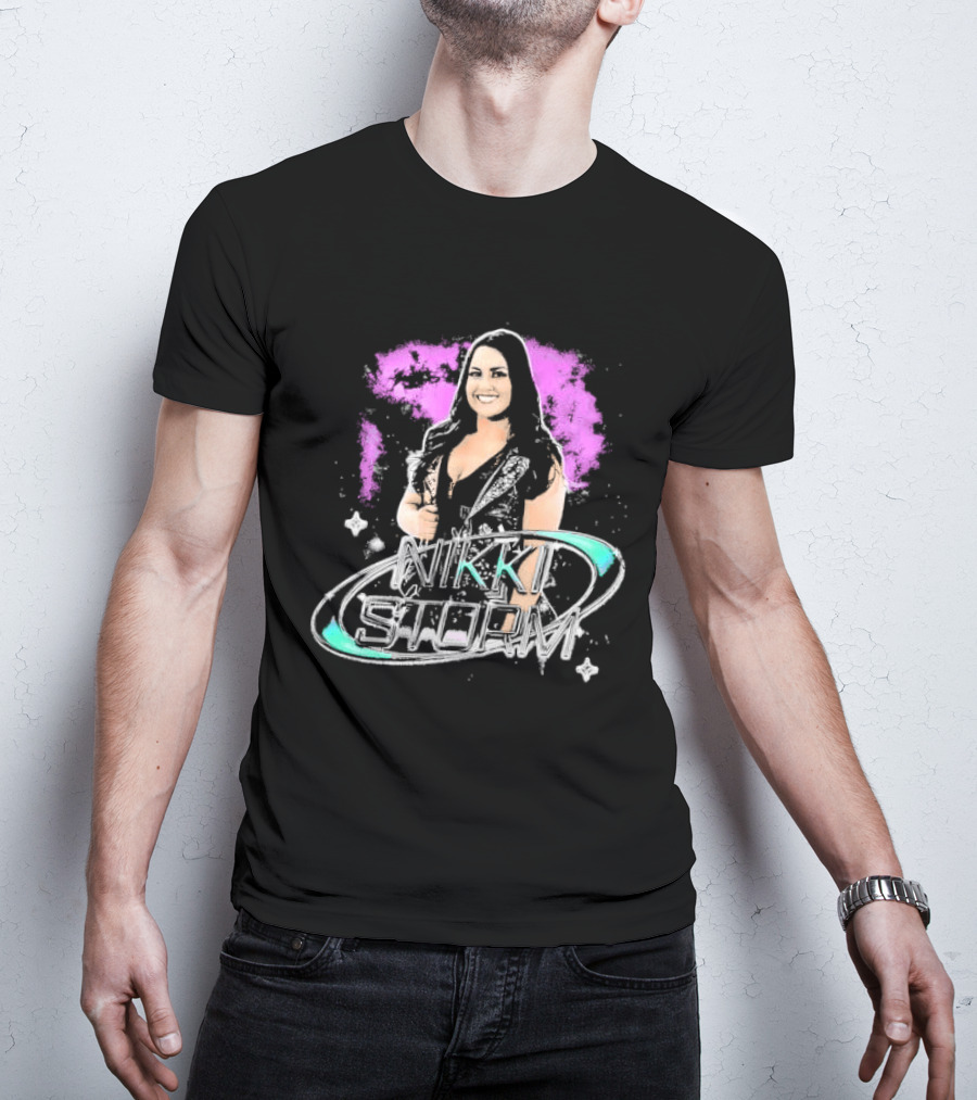 Nikki Storm Featuring Professional Wrestler Nikki Storm Vibrant Splash T-Shirt