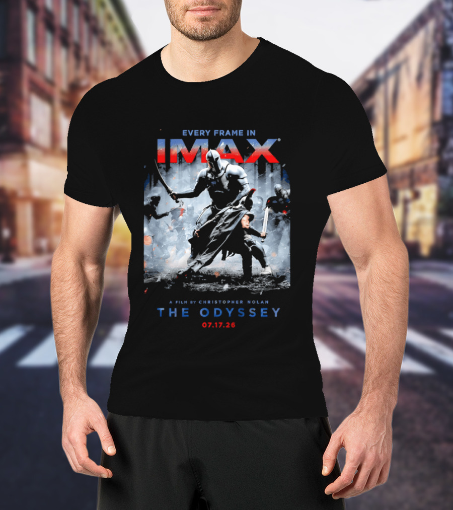 Every Frame In IMAX A Film By Christopher Nolan The Odyssey 07.17.26 T-Shirt
