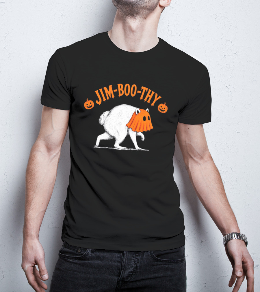 Jim Boo Thy Trash Panda Ghost Raccoon Halloween Meme T-Shirt