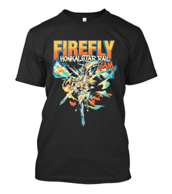 Firefly Honkai Star Rail Sam Explosive Art Style And Dynamic Characters T-Shirt