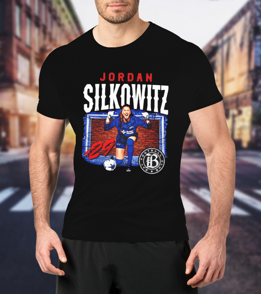 Jordan Silkowitz Bay Football Club #29 Soccer Player T-Shirt
