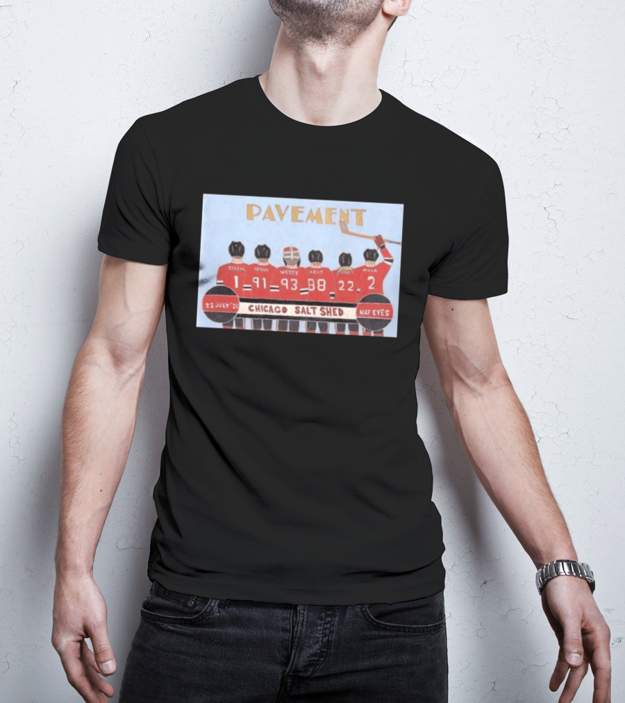 Pavement Band Chicago Salt Shed Nap Eyes July 22 2026 Hockey T-Shirt