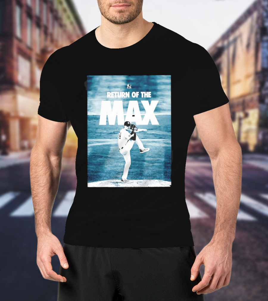 Return Of The Max Fried New York Yankees 54 MLB Pitching Action T-Shirt