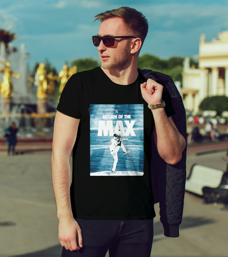 Return Of The Max Fried New York Yankees 54 MLB Pitching Action T-Shirt