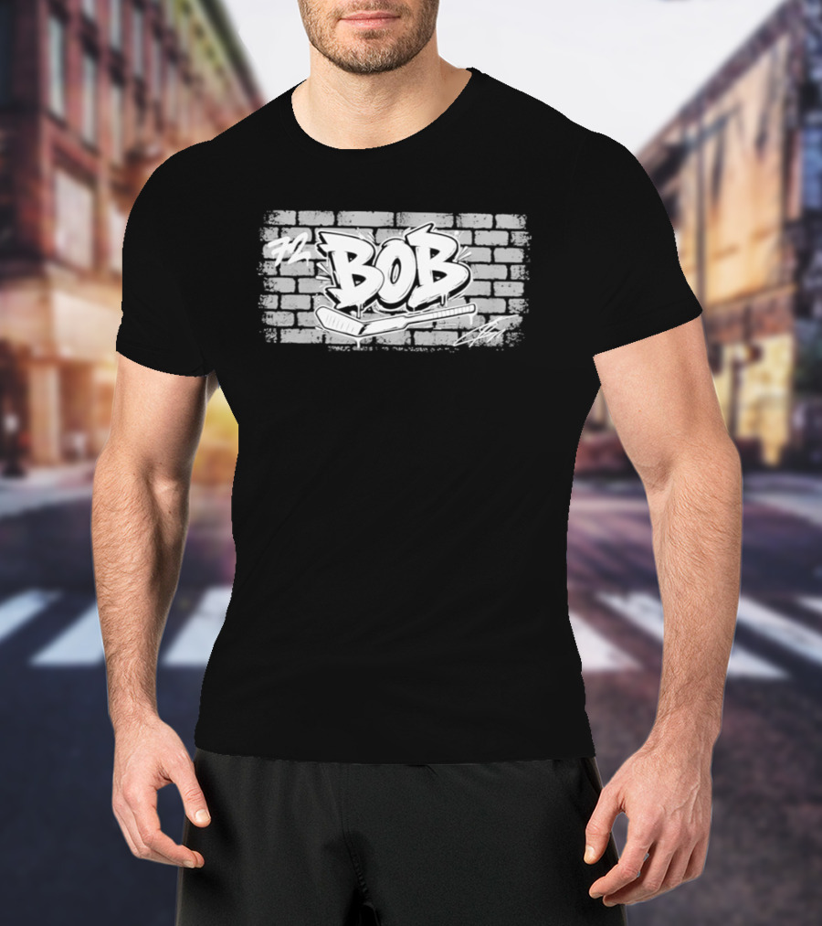 Toronto Sergei Bobrovsky Brickwall Bob Graffiti T-Shirt