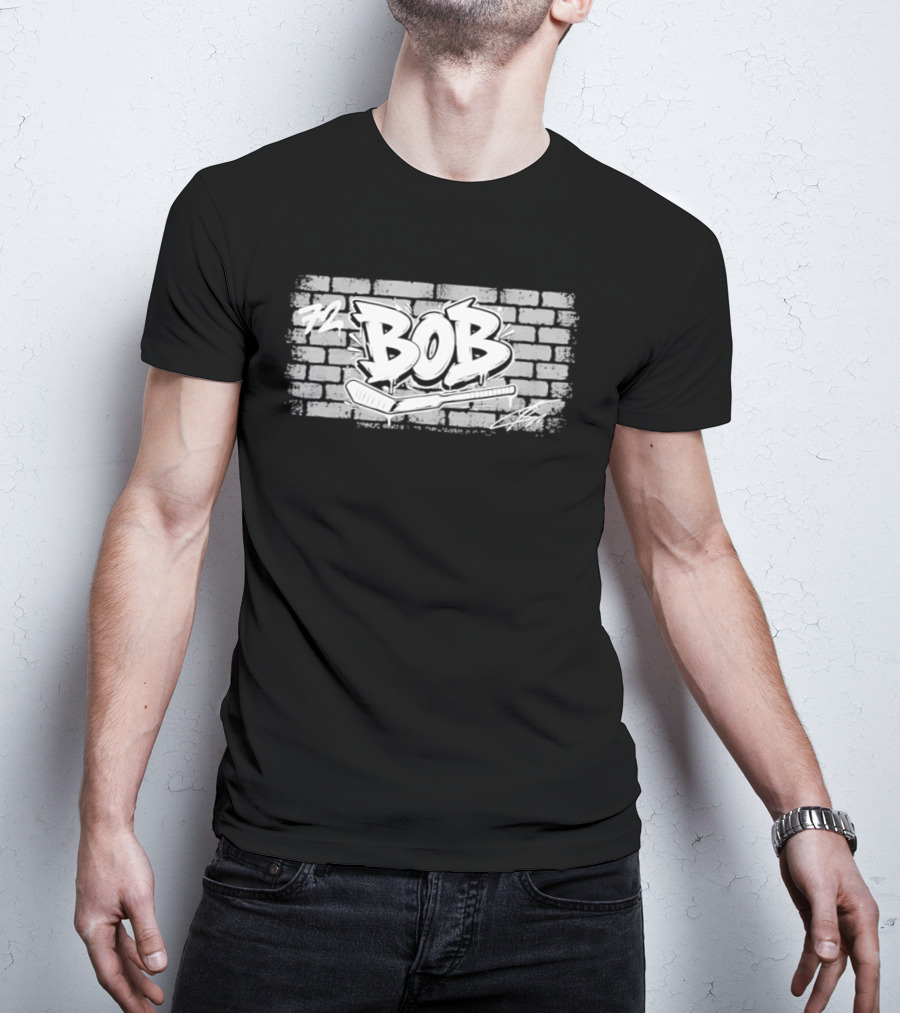 Toronto Sergei Bobrovsky Brickwall Bob Graffiti T-Shirt