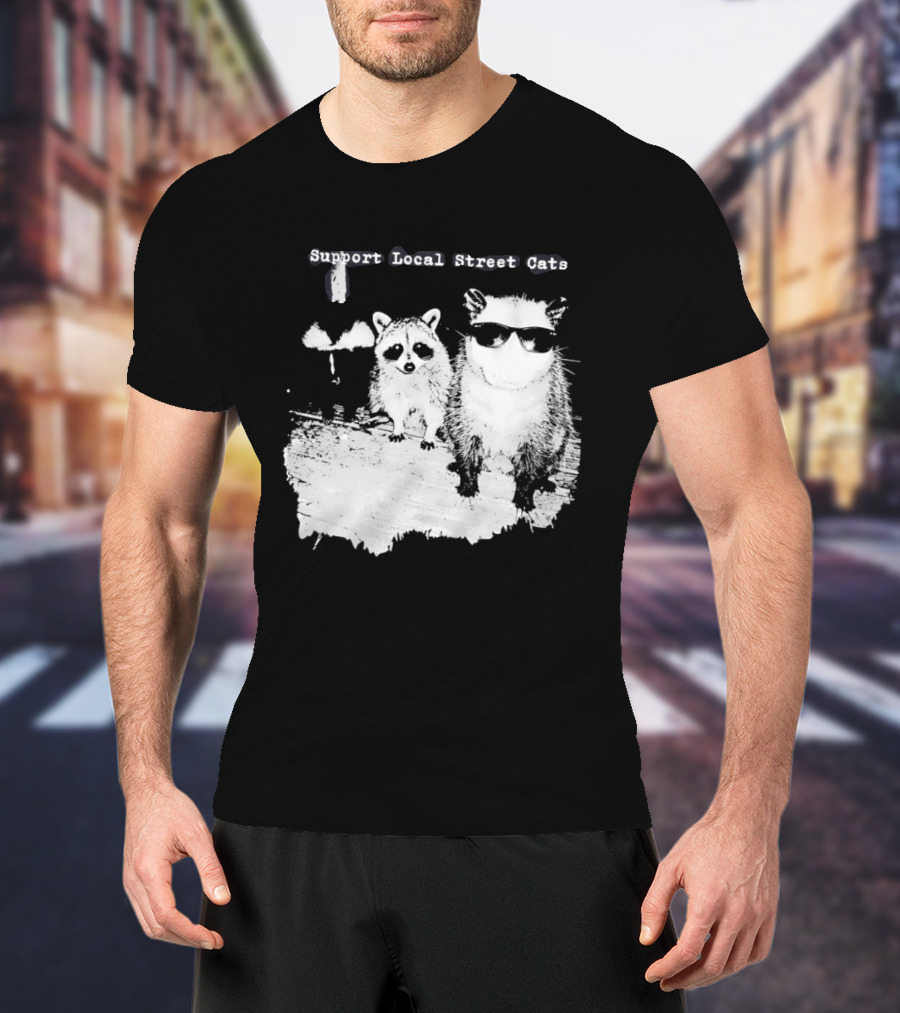 Support Local Street Cats Feline Advocacy T-Shirt