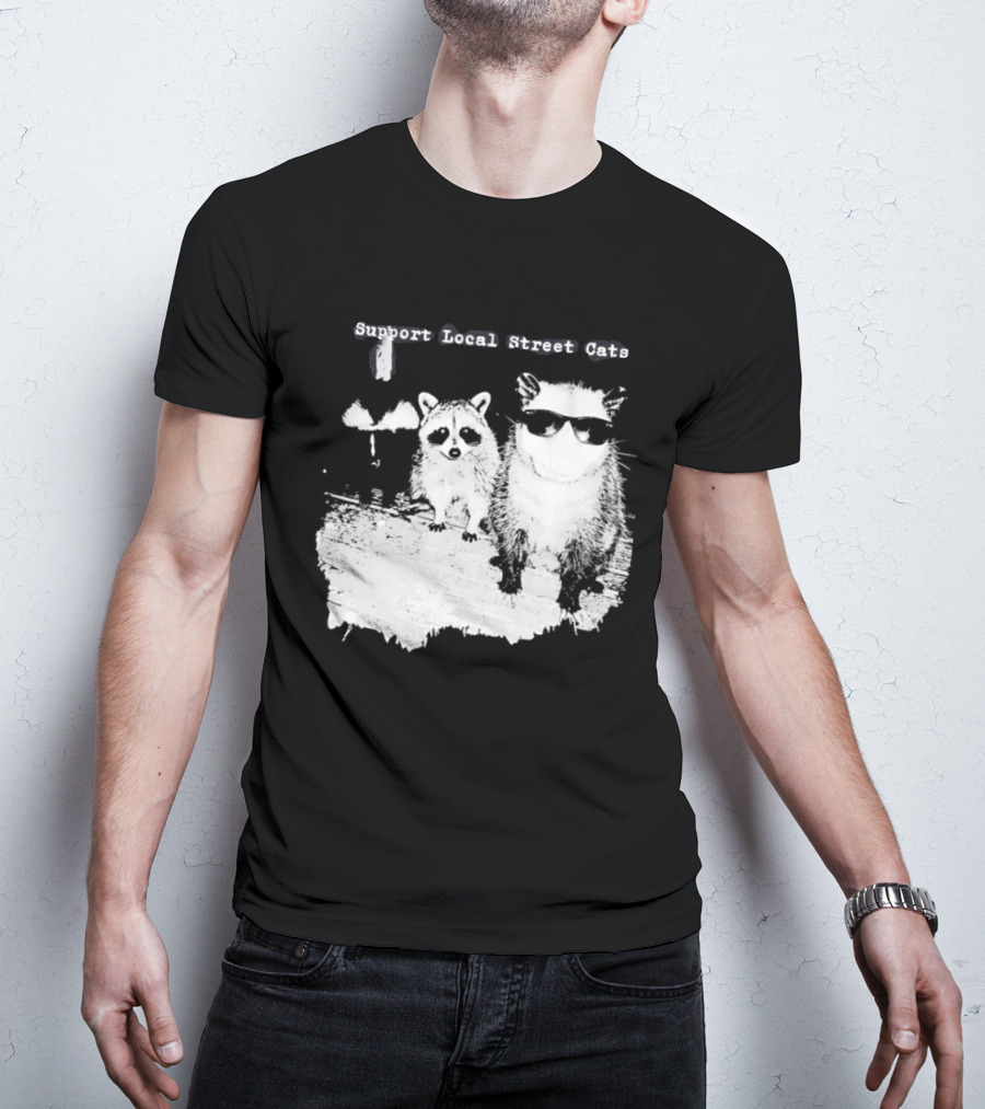 Support Local Street Cats Feline Advocacy T-Shirt