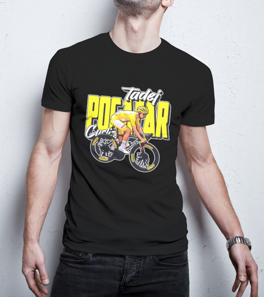 Tadej Pogačar Cyclist Colnago Yellow Jersey T-Shirt
