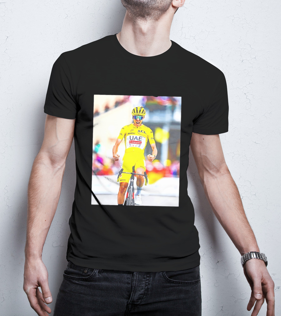 Tadej Pogačar UAE Team Emirates Tour De France Victory Moment T-Shirt