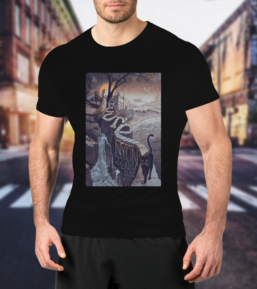 The Cure Paléo Festival Nyon 23 July 2026 Cat And Castle Scenic Pathway T-Shirt