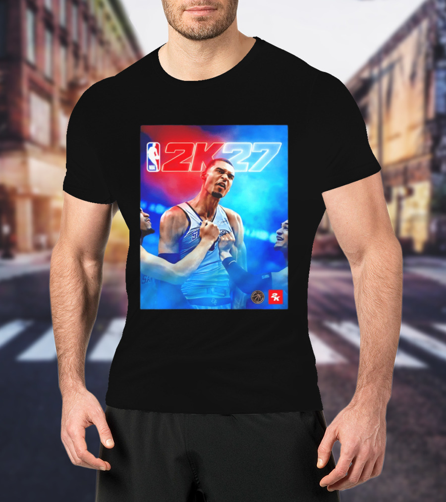 NBA 2K27 Victor Wembanyama San Antonio Spurs T-Shirt