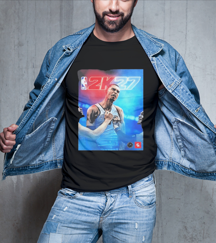 Victor Wembanyama NBA 2K27 Cover Athlete Basketball Gaming 2K Sports T-Shirt