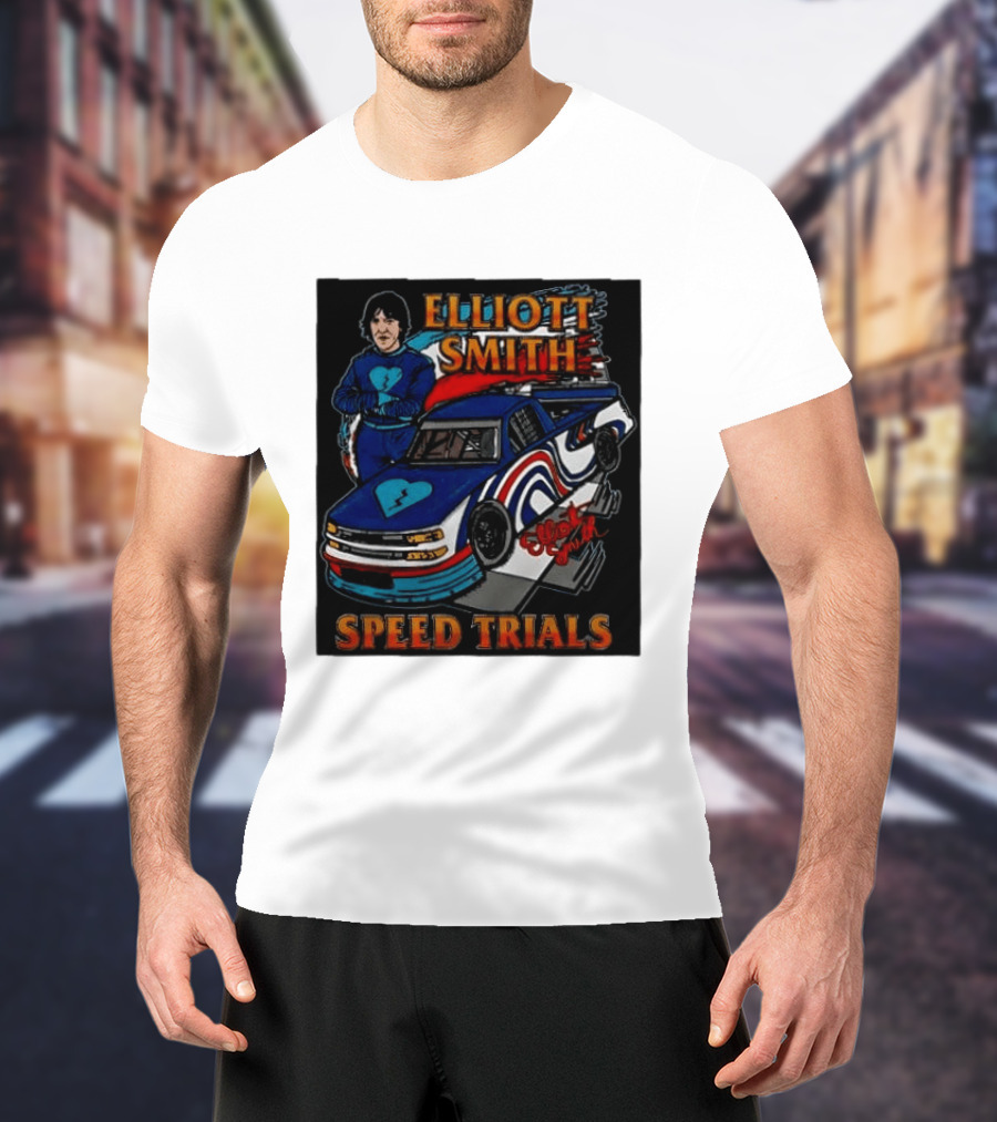 Elliott Smith Speed Trials Racing Car T-Shirt