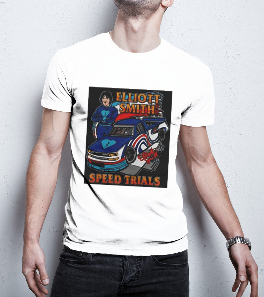 Elliott Smith Speed Trials Racing Car T-Shirt