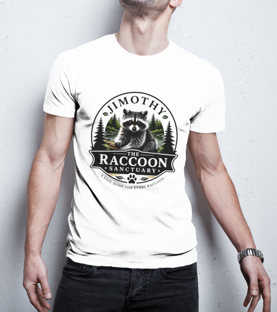 Jimothy Raccoon Sanctuary A Safe Home For Every Raccoon T-Shirt