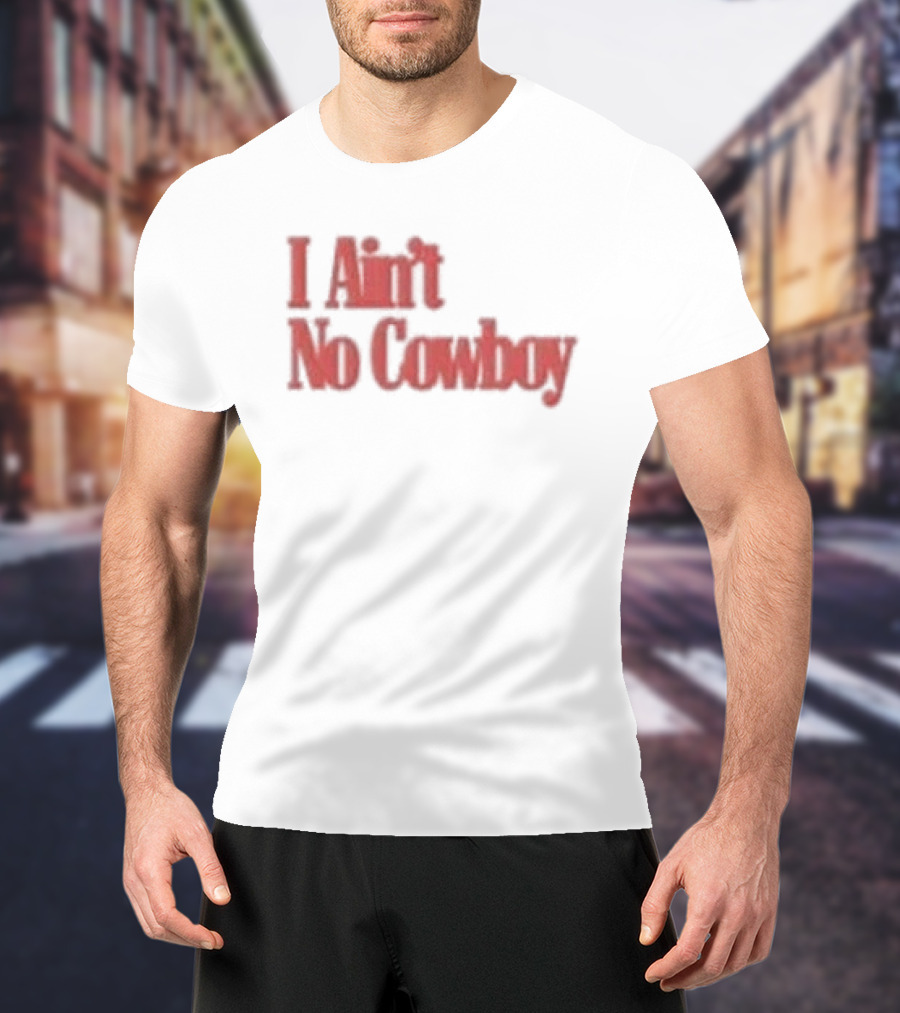 Luke Combs Nicole I Ain't No Cowboy Bold Red T-Shirt