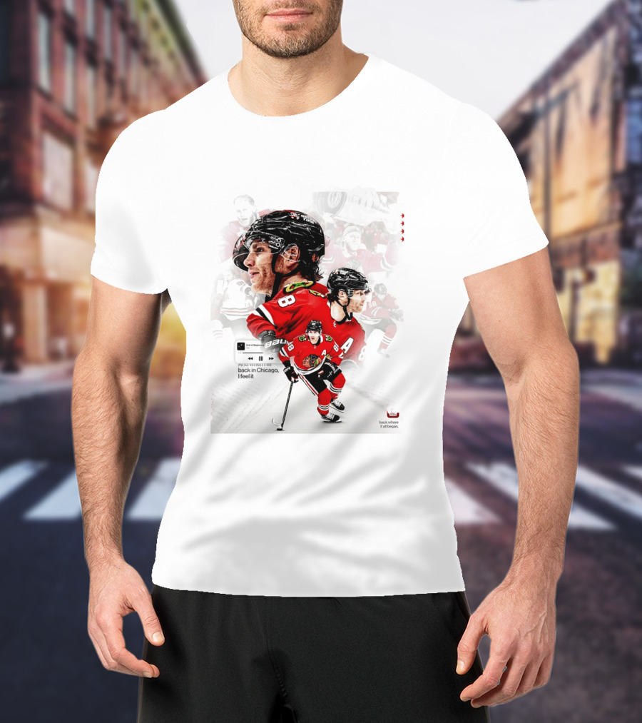 Patrick Kane Chicago Blackhawks Back Where It All Began End Of Beginning 88 T-Shirt