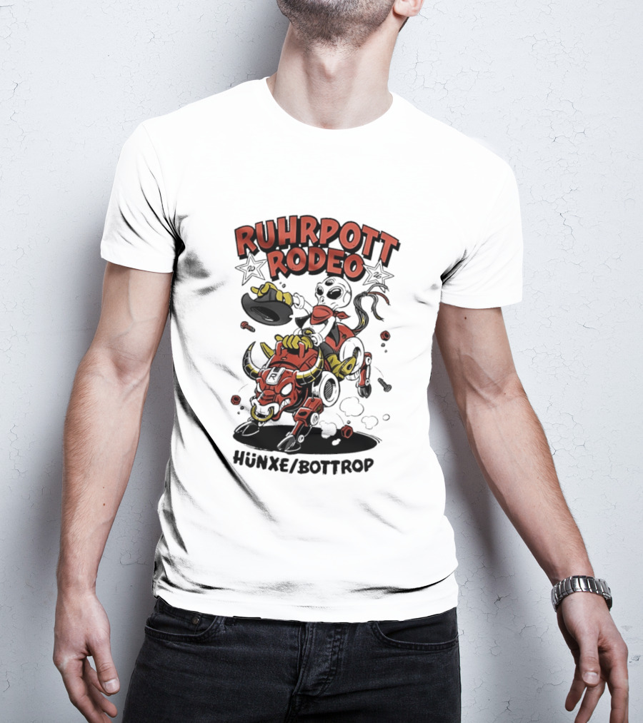Ruhrpott Rodeo Hünxe Bottrop Alien Riding Mechanical Bull Festival T-Shirt
