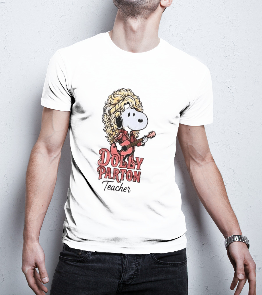 Dolly Parton Teacher Snoopy Plays Guitar T-Shirt