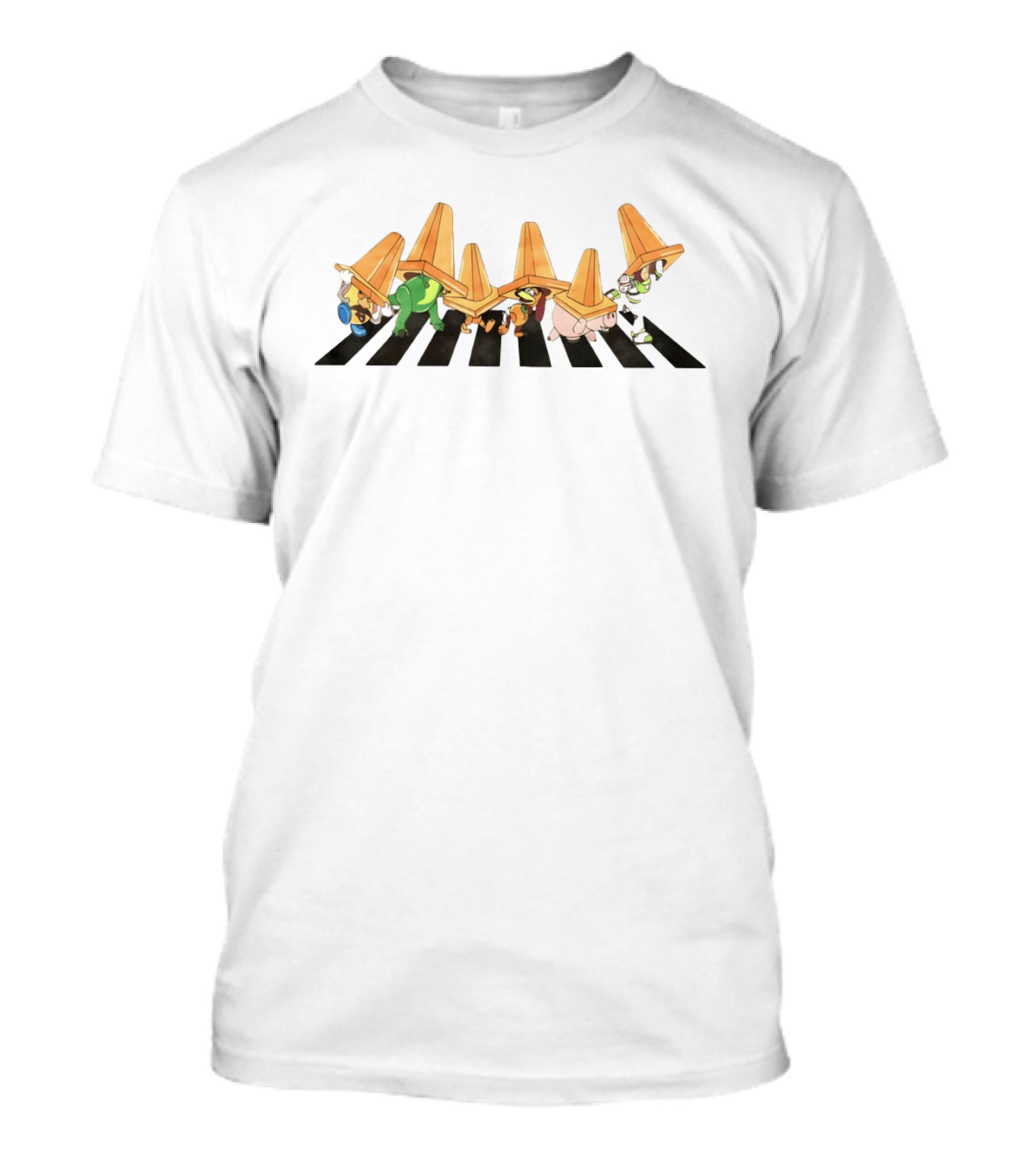Toy Story Disney Family Trip Abbey Road 2026 Characters Crossing Road T-Shirt