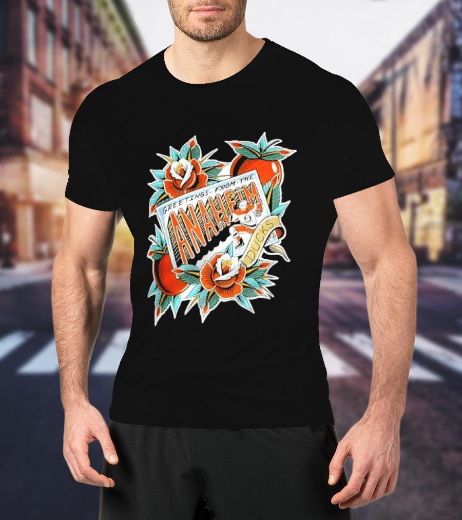 Greetings From The Anaheim Ducks Hockey Tattoo T-Shirt