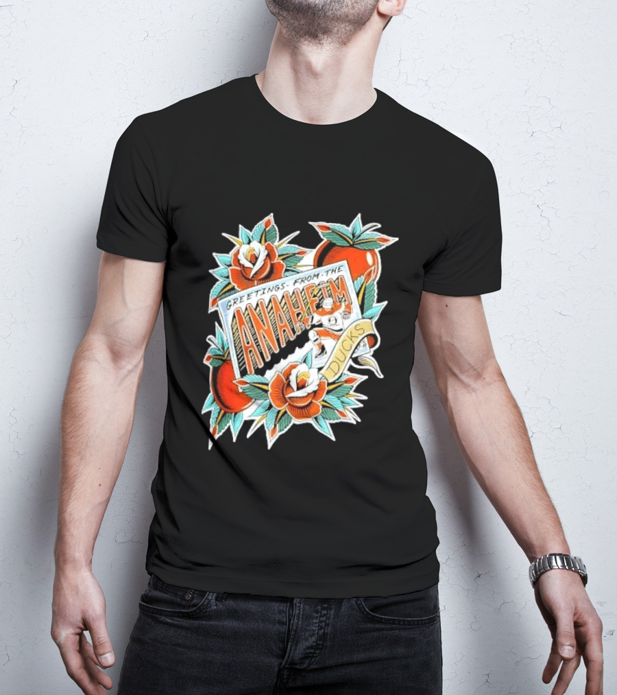 Greetings From The Anaheim Ducks Hockey Tattoo T-Shirt