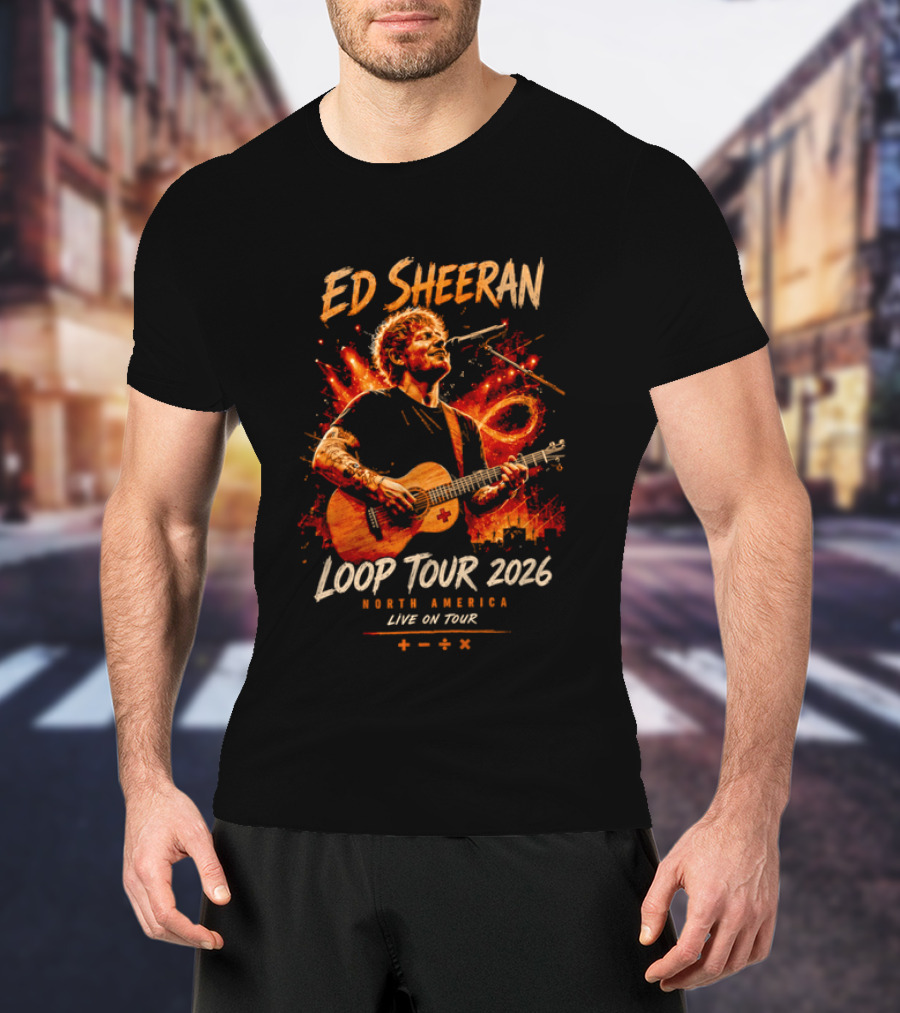 Ed Sheeran Loop Tour 2026 North America Live On Tour Plus Divide Multiply T-Shirt