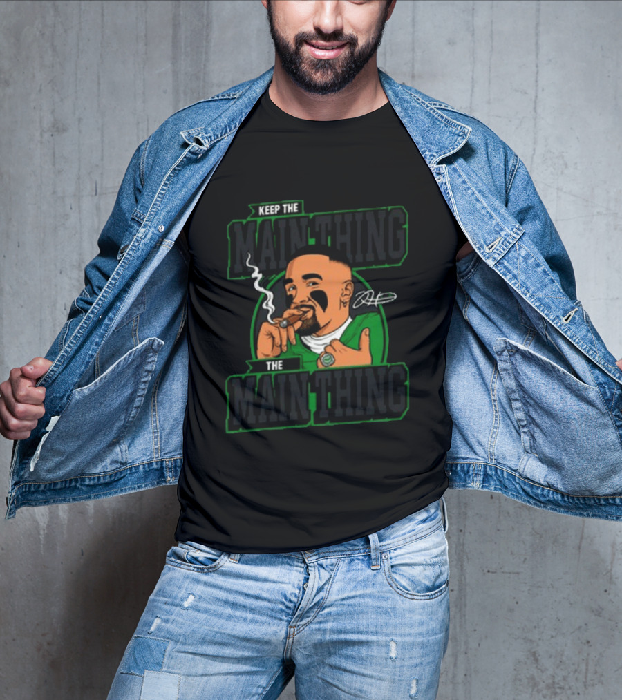 Keep The Main Thing Mascot Smoking Cigar Sports T-Shirt