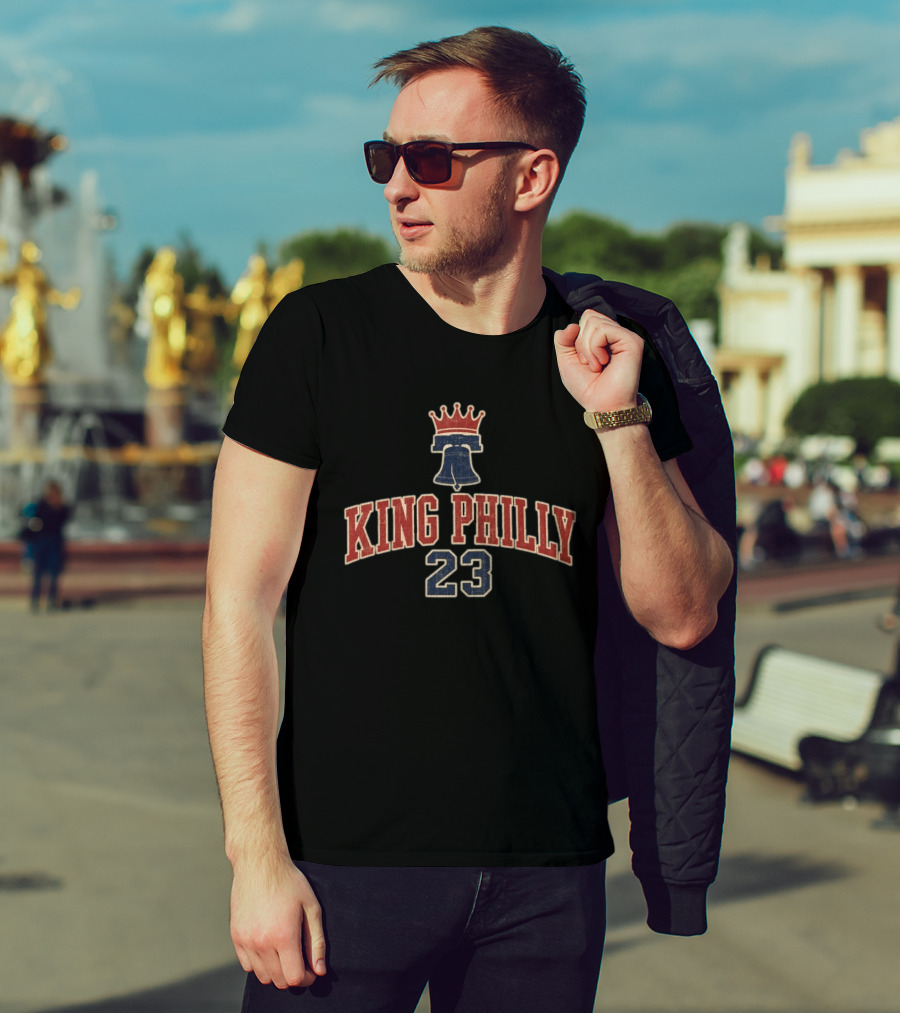 King Philly 23 Crown Bell LeBron James Philadelphia T-Shirt
