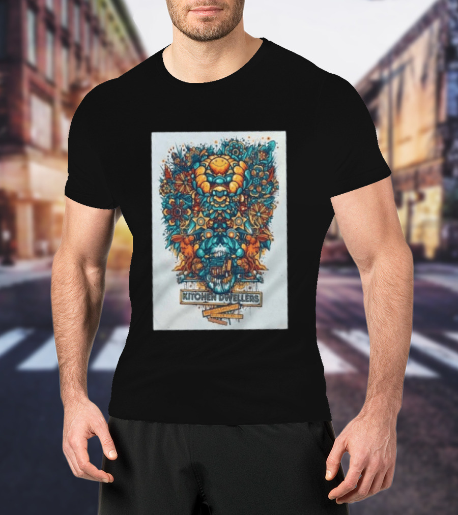 Kitchen Dwellers Winter Park CO July 24 25 2026 Tour Psychedelic Floral T-Shirt