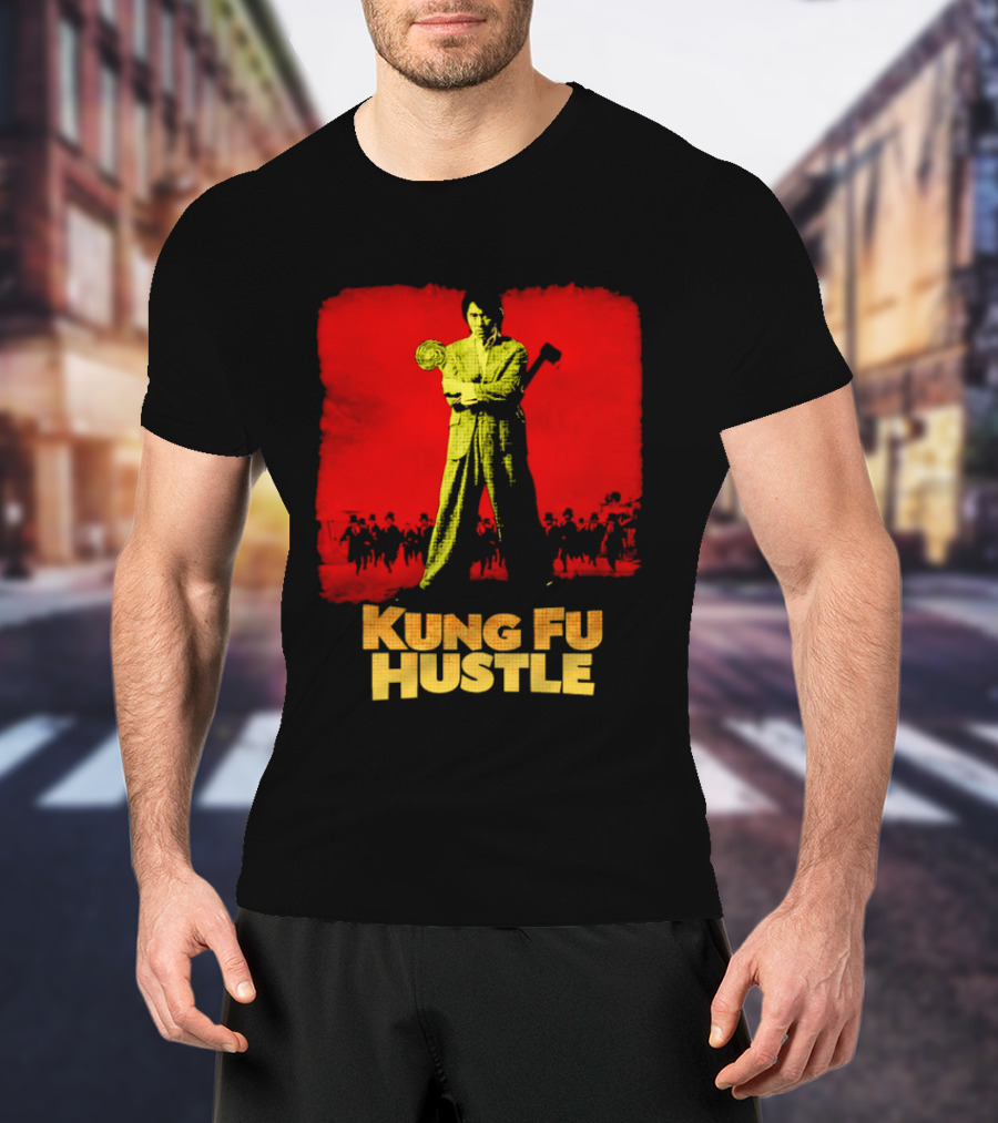 Kung Fu Hustle Axe Lollipop Scene Red T-Shirt