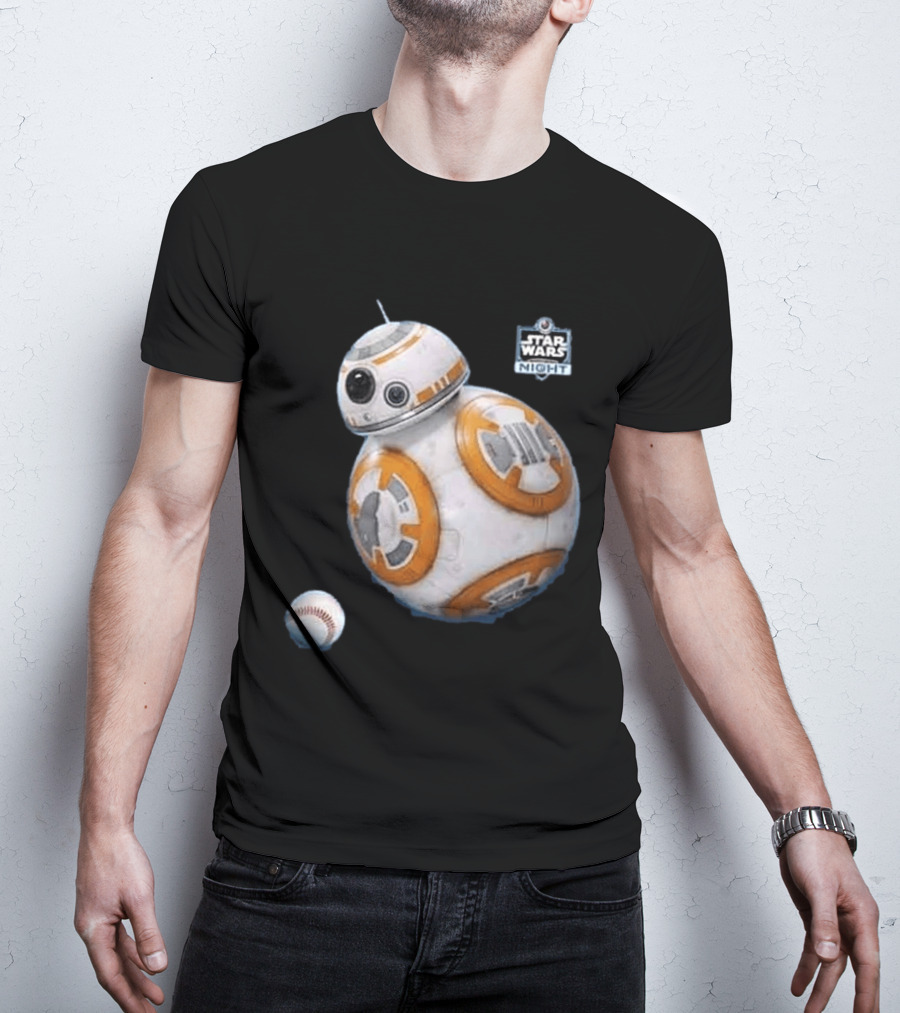 Star Wars Night BB 8 Baseball Event T-Shirt