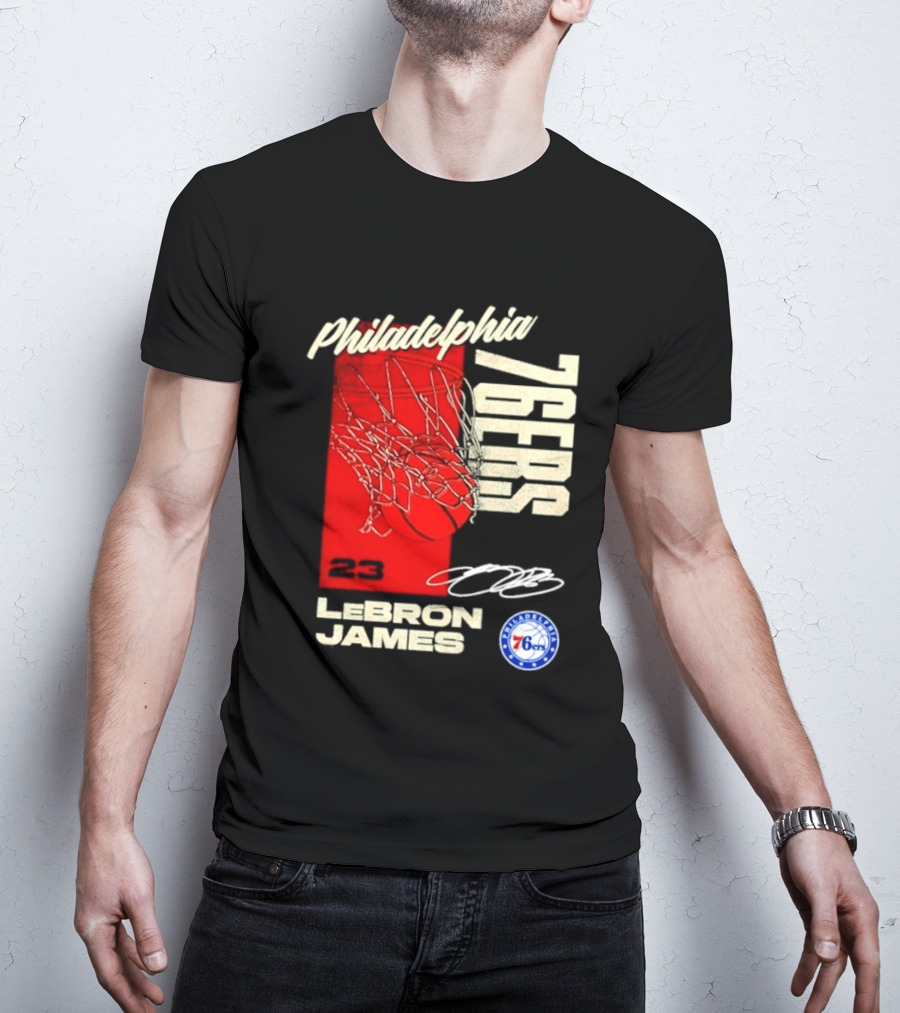 LeBron James 23 Philadelphia 76ers Basketball T-Shirt