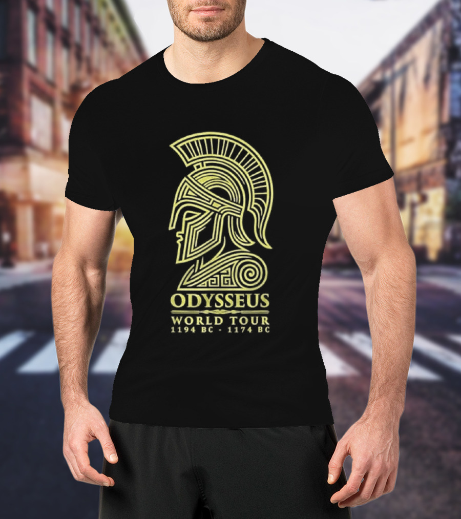 Odysseus World Tour 1194 BC 1174 BC Spartan Helmet T-Shirt
